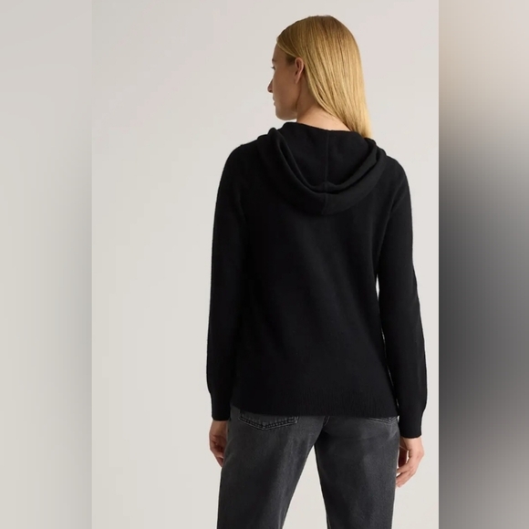 Quince Mongolian Cashmere Full-Zip Hoodie Size Large - Picture 2 of 7